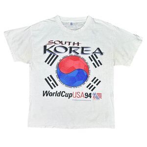 Vintage High 5 Sportswear 1994 World Cup South Korea Crew Neck Tee - Size Large